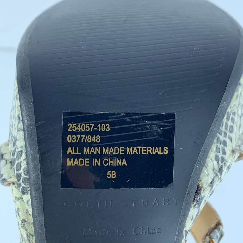 Colin Stuart Open Toe With Ankle Strap Heels Sz 5b - image 8